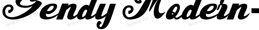 Gendy Modern字体转换